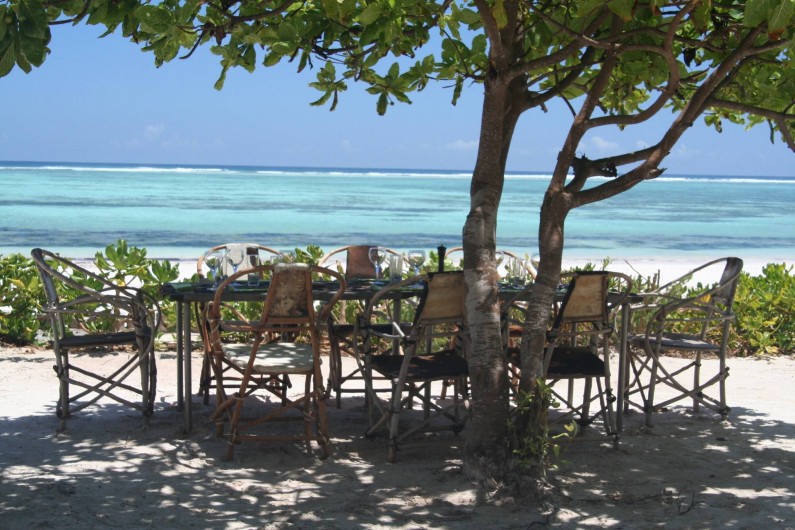 Location de vacances - Villa à Zanzibar - Notre coin  " lunch & BBQ " avec une vue imprenable !