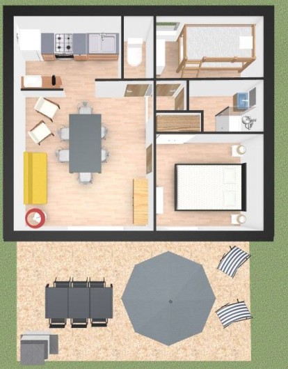 Location de vacances - Gîte à Saint-Jean-du-Gard - Plan