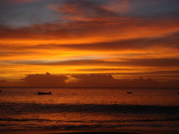 Location de vacances - Bungalow - Mobilhome à Le Carbet - Coucher de soleil