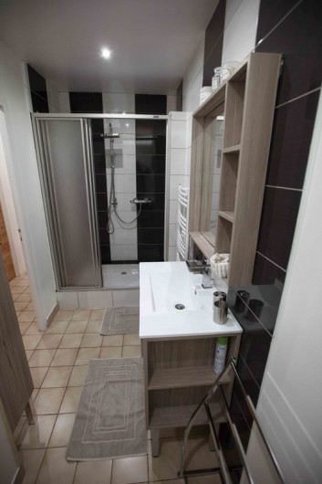 Location de vacances - Chalet à Raon-l'Étape - La première salle de douche avec wc