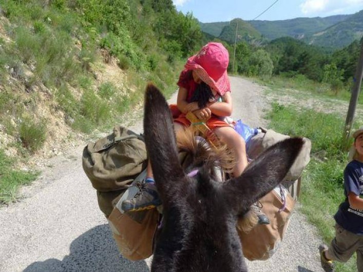 Location de vacances - Camping à Éourres - Randonnée avec un âne de bât