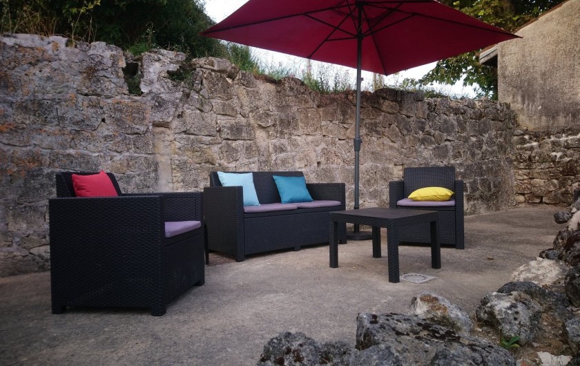Location de vacances - Gîte à Bourg sur Gironde - Terrasse du pavillon