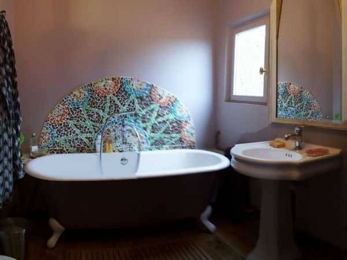 Location de vacances - Maison - Villa à Castéra-Verduzan - la salle de bain de la chambre taupe