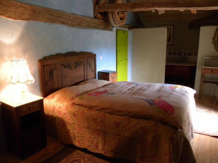Location de vacances - Maison - Villa à Castéra-Verduzan - la chambre bleue, au 2° étage