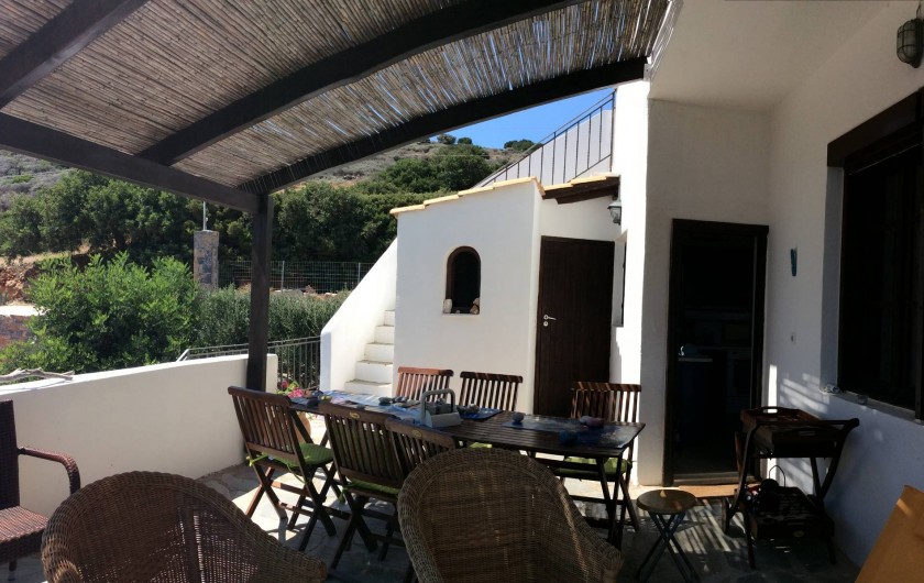 Location de vacances - Villa à Elounda - Covered terrasse
