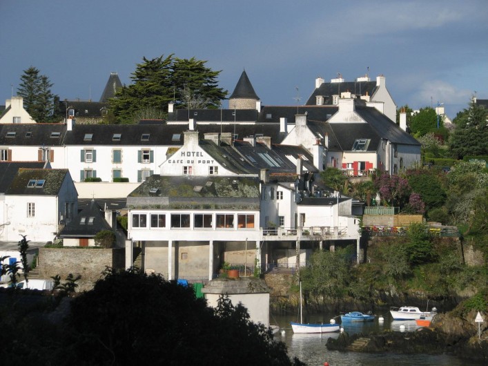 Location de vacances - Appartement à Clohars-Carnoët - plein ouest depuis la cuisine
