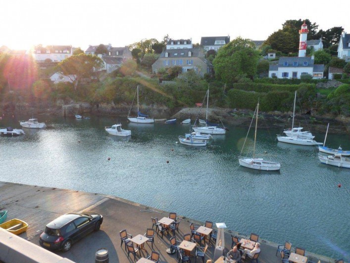Location de vacances - Appartement à Clohars-Carnoët - le coucher de soleil depuis chambres et séjour (votre wifi en terrasse..)