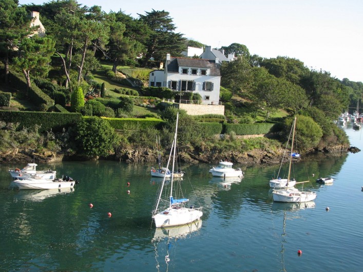 Location de vacances - Appartement à Clohars-Carnoët - vue des chambres, à droite