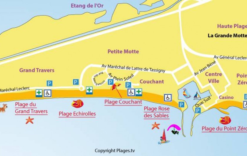 Location de vacances - Appartement à La Grande-Motte