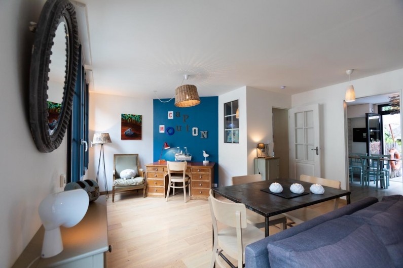 Location de vacances - Appartement à Binic - Pièce à vivre - Hébergement classé 4 étoiles en bord de mer en bretagne