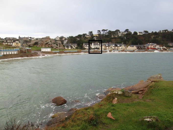 Location de vacances - Villa à Trébeurden - Plage un soir de grande marée.