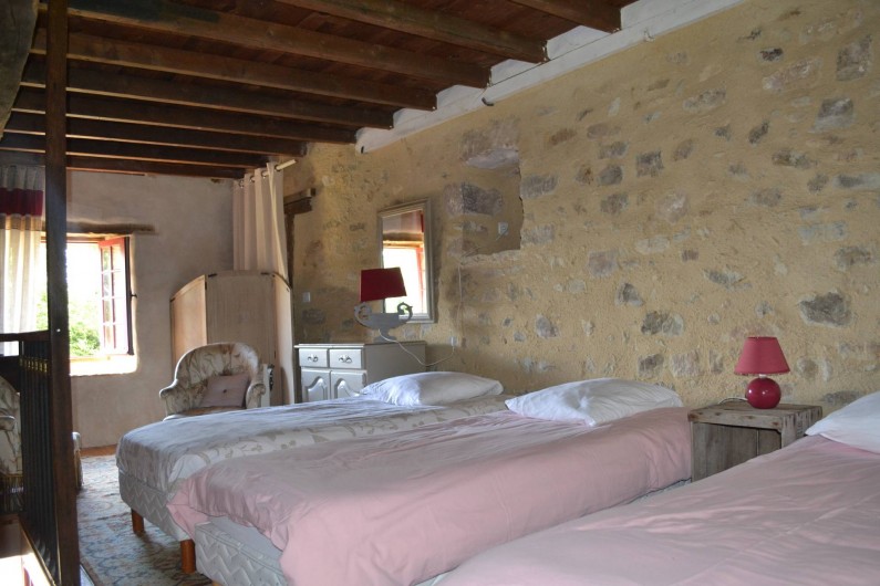 Location de vacances - Gîte à La Baconnière - Chambre 1er étage (dortoir 3 lits simple)