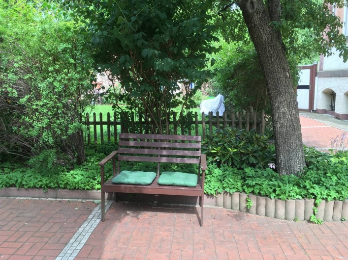 Location de vacances - Appartement à Dresde - Banc devant la maison