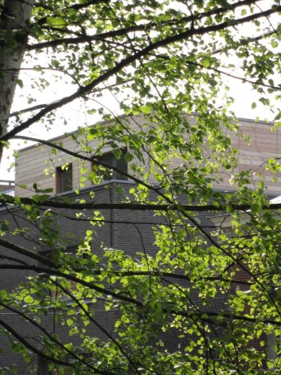 Location de vacances - Studio à Namur - Au 3°: le penthouse .Les studios se situent au 2° étage de cet immeuble neuf.