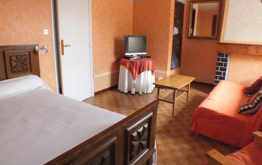 Location de vacances - Gîte à Ayzac-Ost - Séjour-chambre