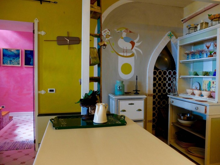 Location de vacances - Villa à Massa Lubrense - Vue sur la cuisine