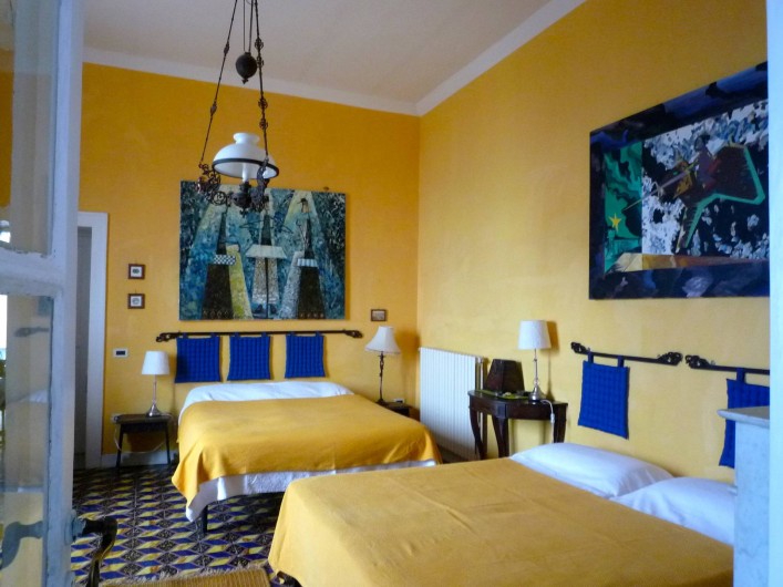 Location de vacances - Villa à Massa Lubrense - Chambre citron