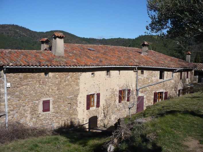 Location de vacances - Mas à Mialet - Le MAS côté montagne