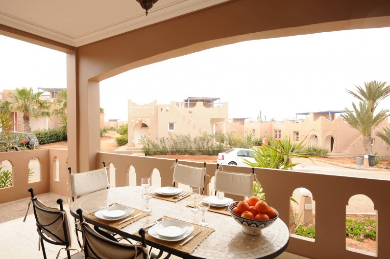 Location de vacances - Villa à Mirleft - La terrasse couverte