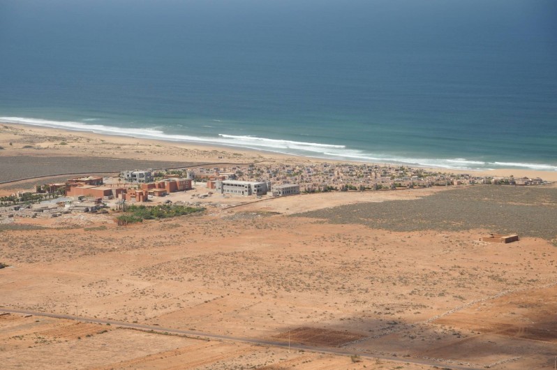 Location de vacances - Villa à Mirleft - Le village vu du club de parapente.