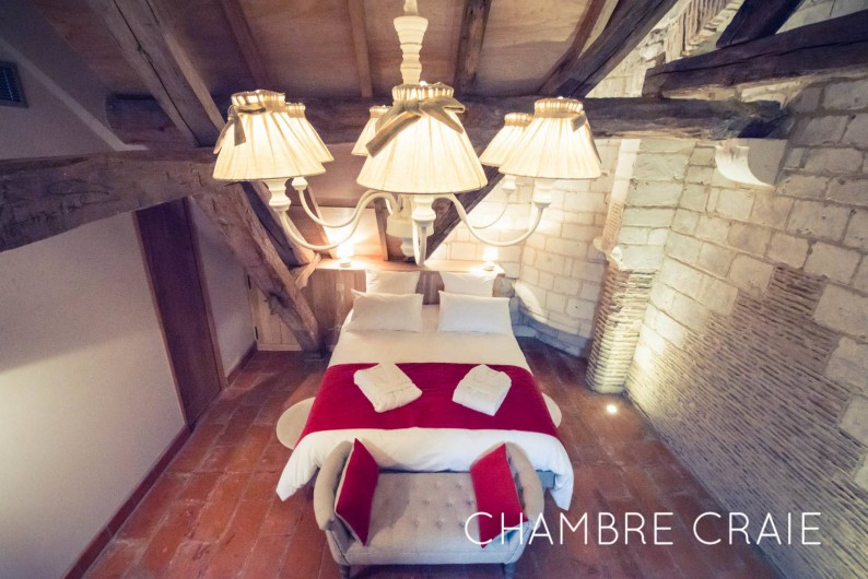 Location de vacances - Chambre d'hôtes à Sainte-Maure - Chambre Craie