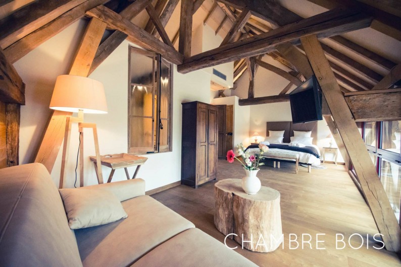 Location de vacances - Chambre d'hôtes à Sainte-Maure - Chambre Bois