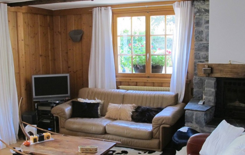 Location de vacances - Chalet à Bruson - coin salon