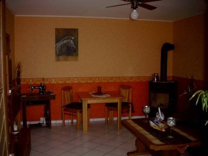 Location de vacances - Gîte à Allendorf - Salon avec poil aux bois