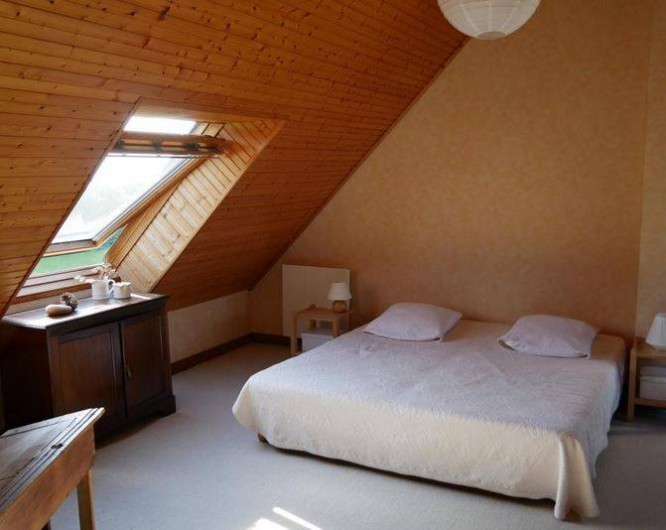 Location de vacances - Maison - Villa à Erquy - Mezzanine côté couchage (2 lits simples - 90 - ou double selon assemblage)