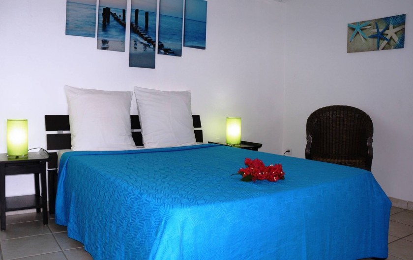 Location de vacances - Appartement à Les Trois-Îlets - Villa Ansalane - T2 "Raphaëlle" - Chambre