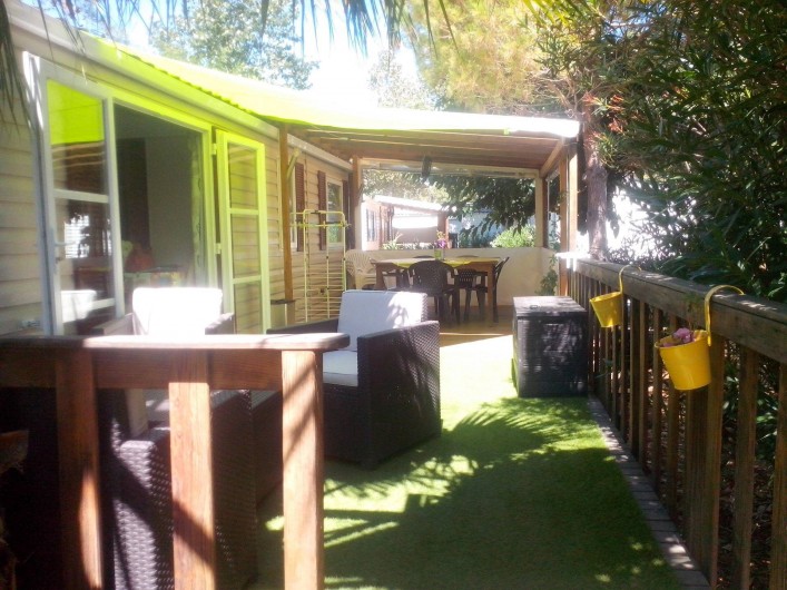 Location de vacances - Bungalow - Mobilhome à Vias - La terrasse