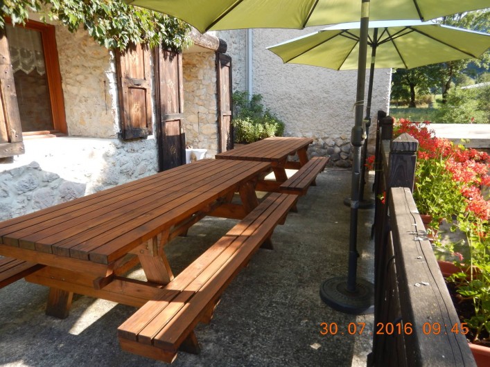 Location de vacances - Gîte à Saint-Agnan-en-Vercors - balcon du gîte