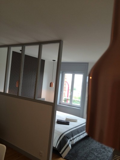 Location de vacances - Appartement à Saint-Pair-sur-Mer - Fenêtres vue sur mer