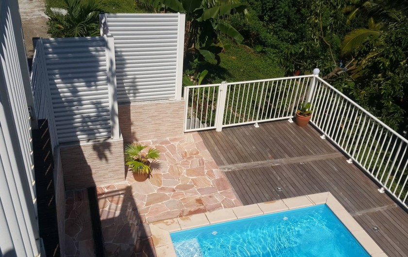 Location de vacances - Villa à Rivière-Pilote - vue piscine