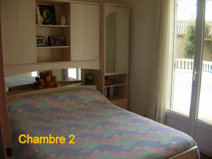 Location de vacances - Villa à Vers-Pont-du-Gard - Chambre 2 avec couchage double