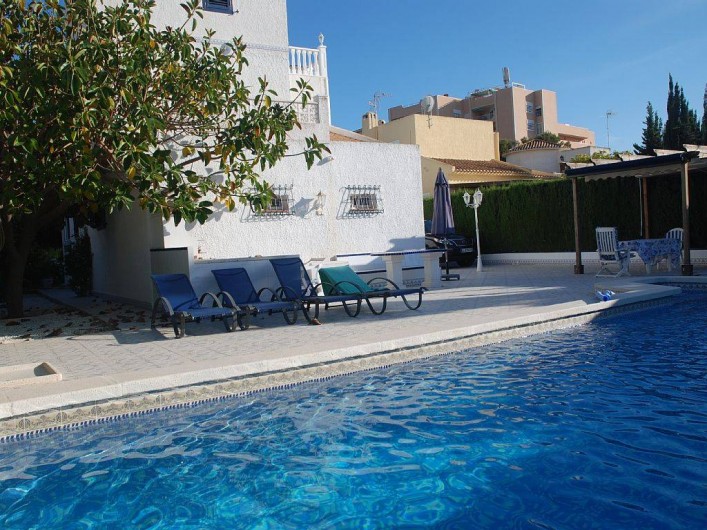 Location de vacances - Villa à La Zenia - arrière propriété côté piscine