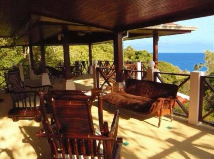 Location de vacances - Villa à Ko Samui - Terrasse principale face au panorama