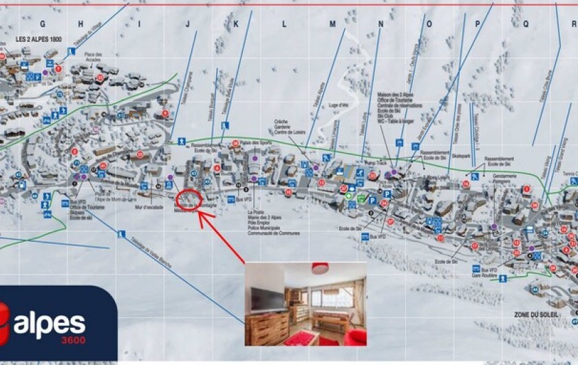 Location de vacances - Appartement à Mont-de-Lans