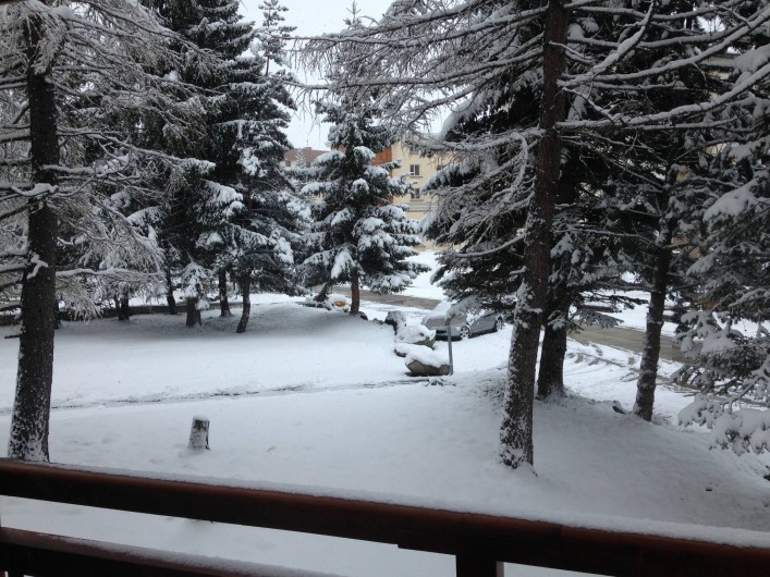 Location de vacances - Appartement à Les Deux Alpes - Vue depuis le balcon