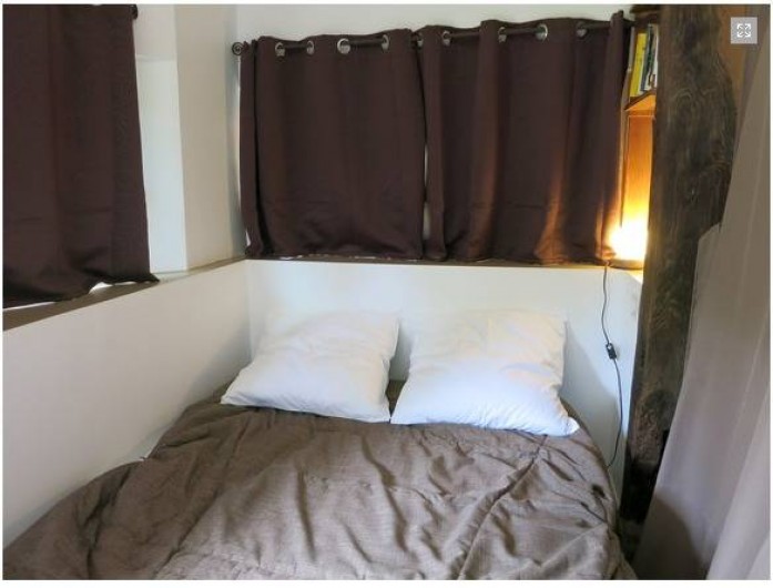 Location de vacances - Gîte à Magescq - le coin salon devenu chambre