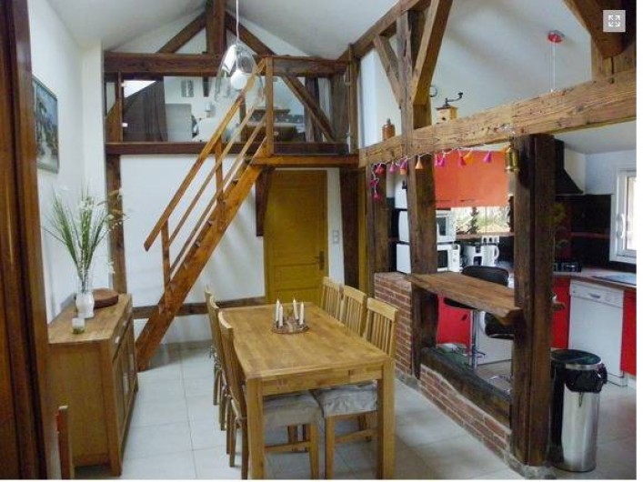 Location de vacances - Gîte à Magescq - la salle à manger / cuisine