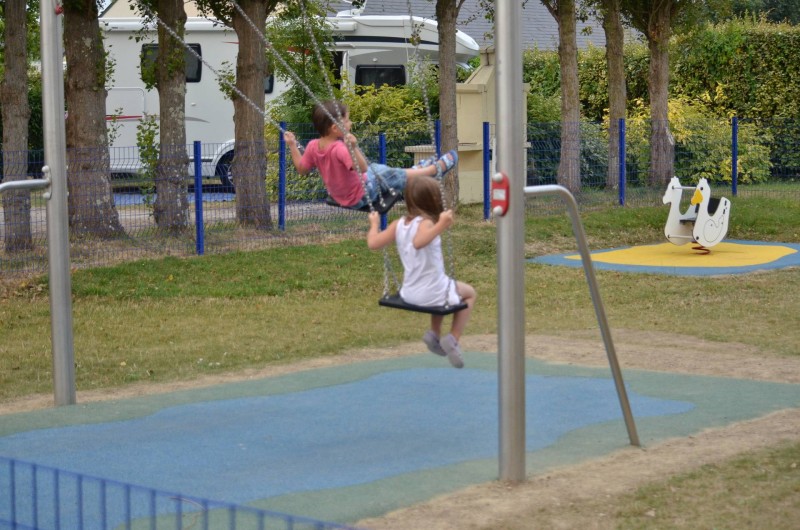 Location de vacances - Bungalow - Mobilhome à Cherrueix - Air de jeux sécurisée pour enfants de 2 à 12 ans