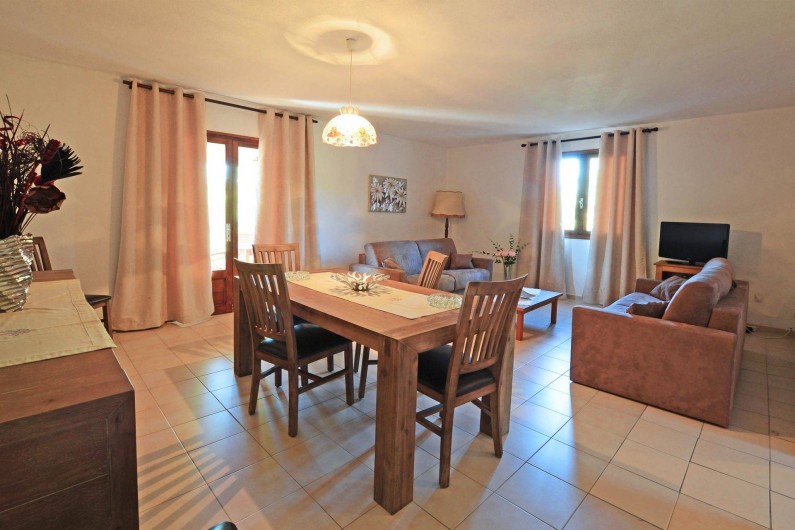 Location de vacances - Villa à Porto-Vecchio - SALLE AVEC CLIMATISATION REVERSIBLE AVEC WIFI grande villa