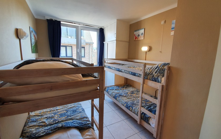Location de vacances - Appartement à La Panne - Chambre 3 avec 2 x 2 lits superposés