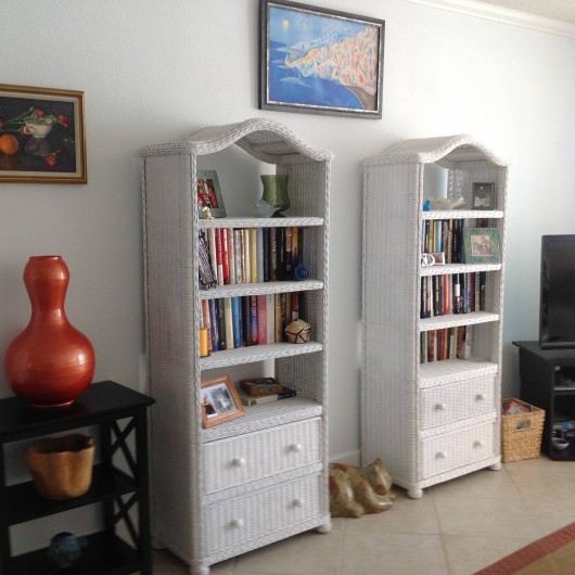 Location de vacances - Appartement à Indian Shores - Living room with books shelves and books