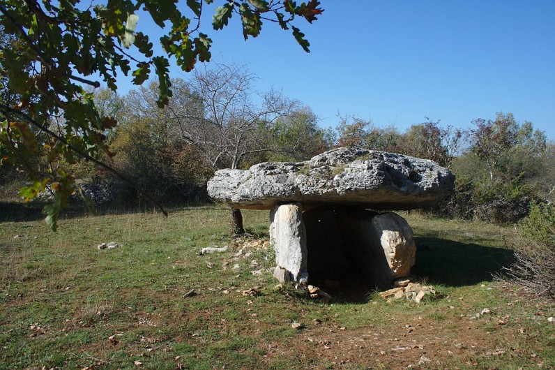 Location de vacances - Gîte à Lentillac-du-Causse - le dolmen de Lentillac accès depuis le gîte