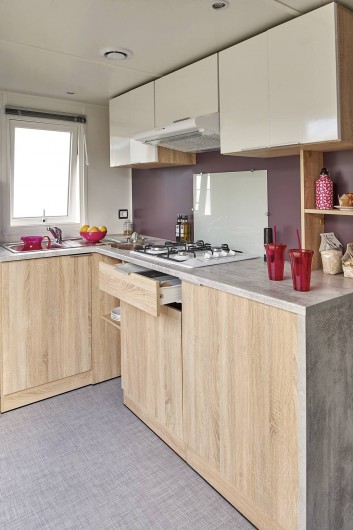 Location de vacances - Camping à Wacquinghen - Mobil home Loft 4 personnes 2 chambres