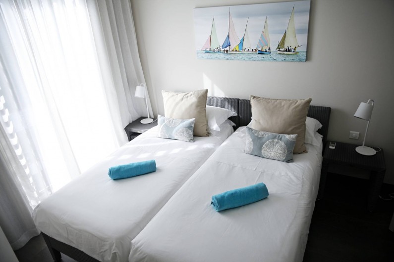 Location de vacances - Appartement à Rivière Noire - Chambre 3 avec 2 lits simple.
