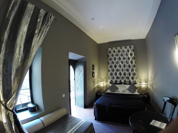 Location de vacances - Chambre d'hôtes à Marrakech - Chambre Jade triple