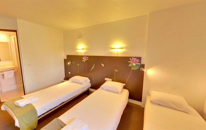 Location de vacances - Hôtel - Auberge à Villeneuve-lès-Béziers - Chambre Triple 3 lits simple
